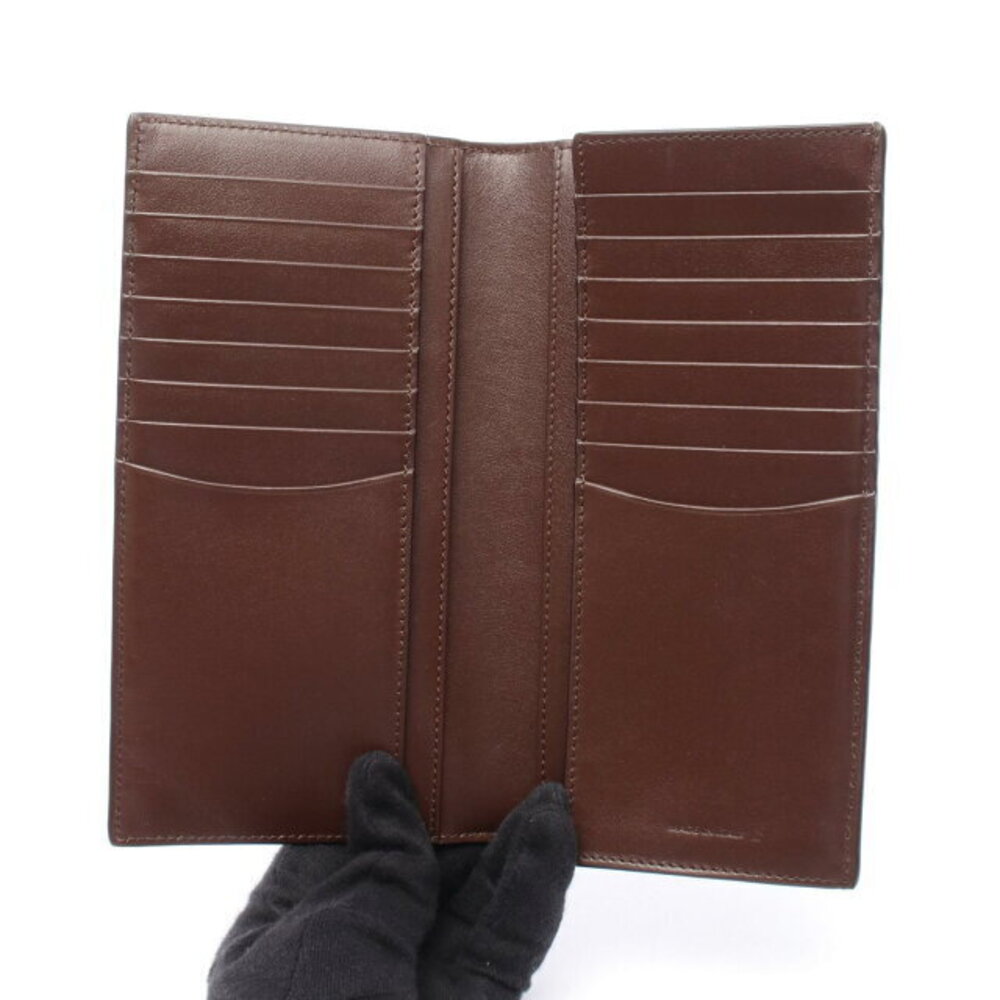 Celine Bi Wallet Leather Brown Long fold Vertical - Picture 3 of 6